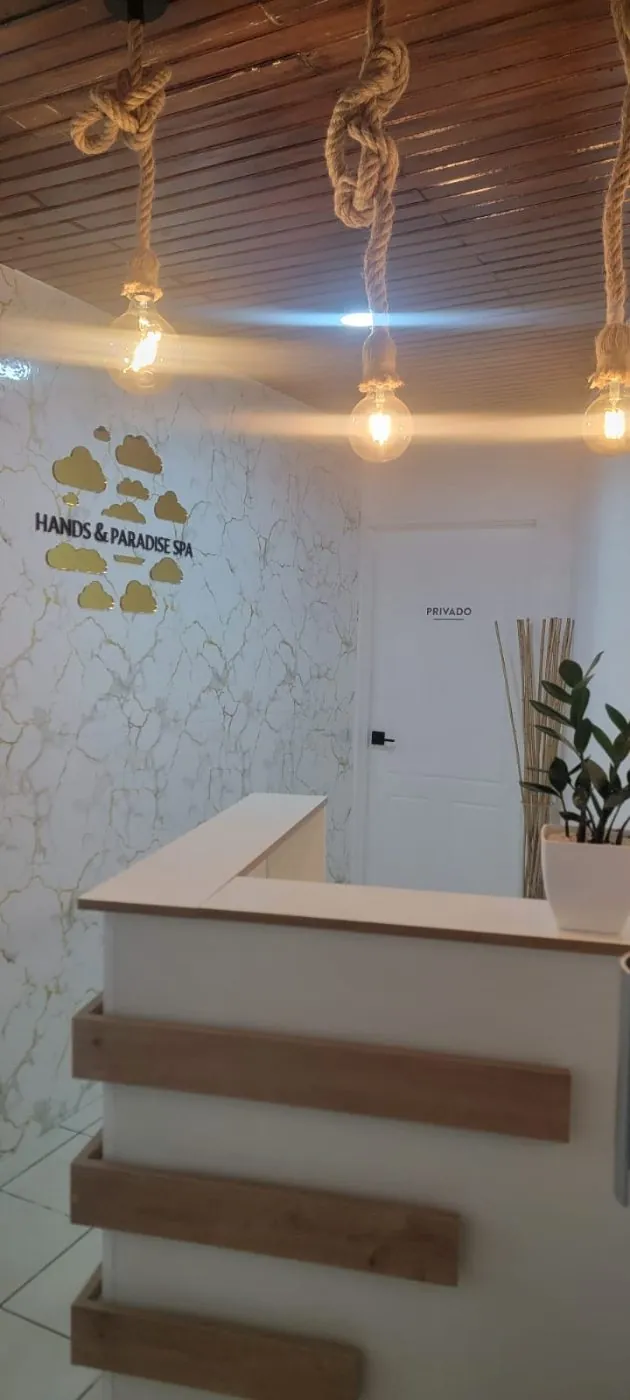 Área de recepción del spa