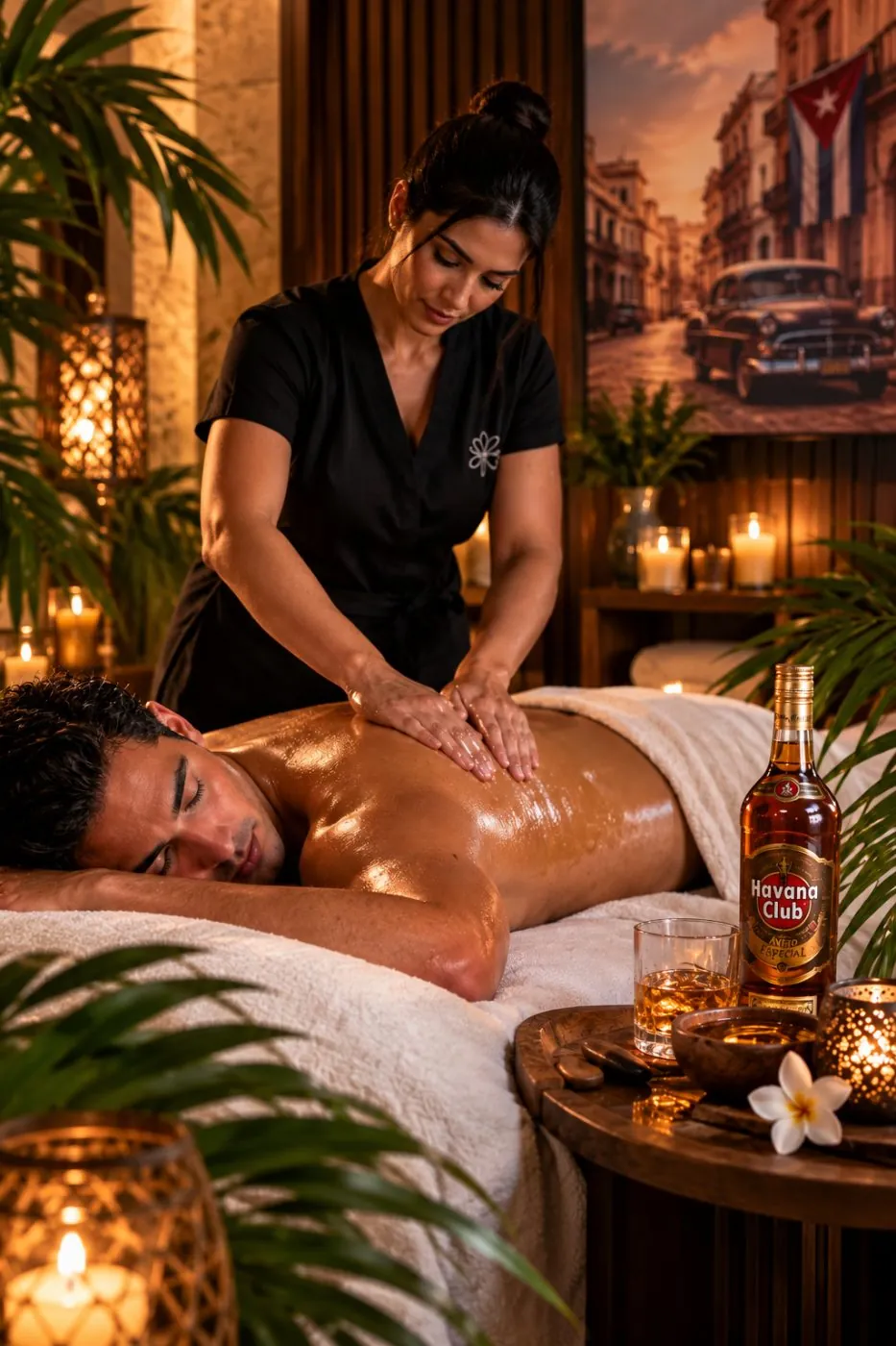Masaje Cubano con Ron, tratamiento insignia de Hands and Paradise Spa